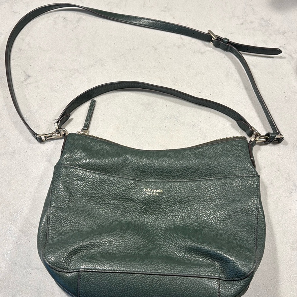 Dark Green Kate Spade purse.